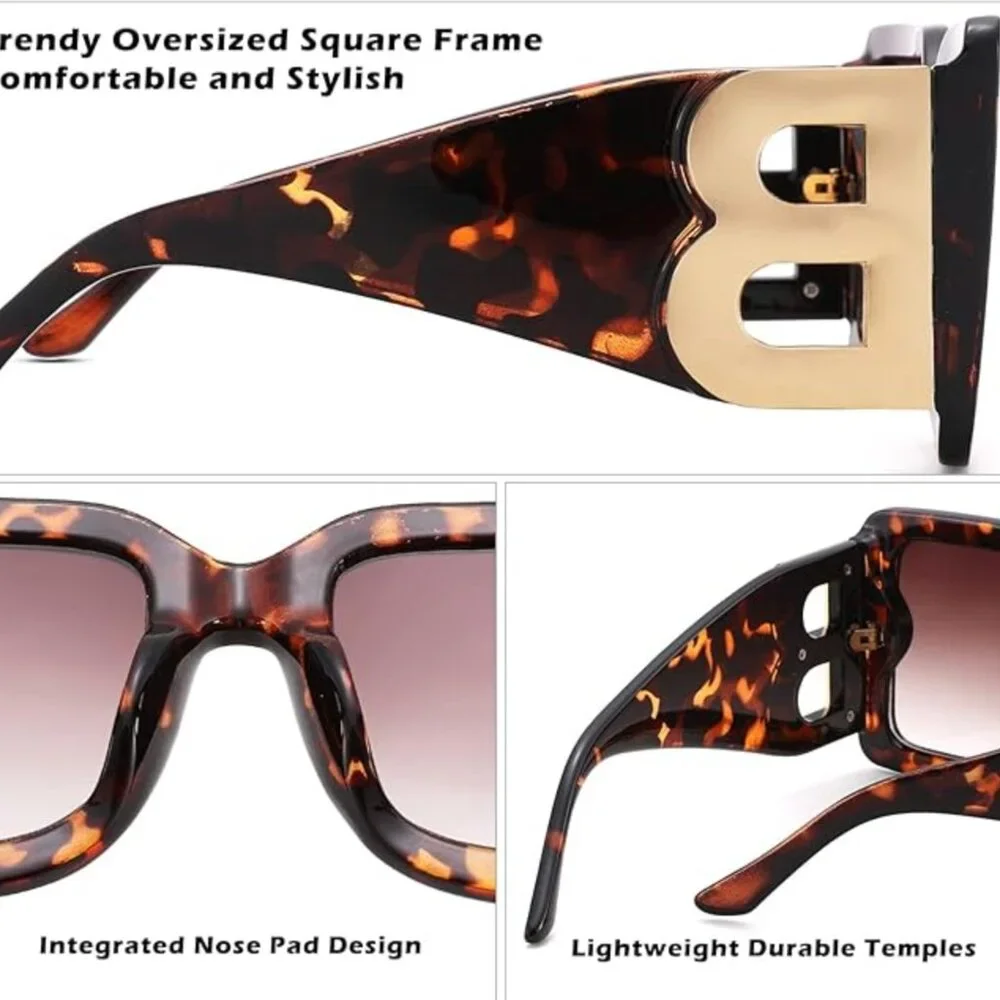 🎉Back in Stock!! Trendy 2024 Oversized Square Sunglasses